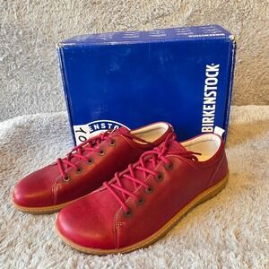 Birkenstock Islay Leather Oxford Lace up RED Sneakers Shoes US 11/M9 EU 42 N NIB
